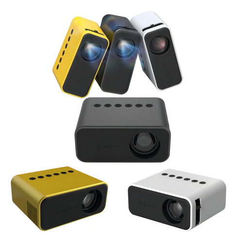 Projetor Portátil Mini Espelhamento Celular Bivolt Tv Cor Amarelo