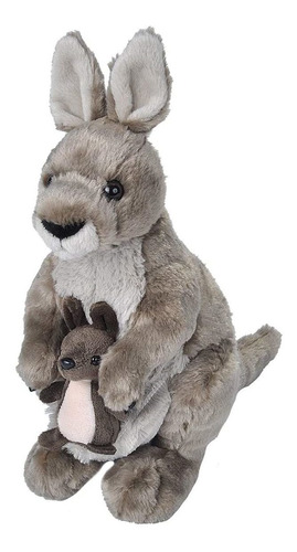 Peluche Canguro Con Bebé Wild Republic Cuddlekins