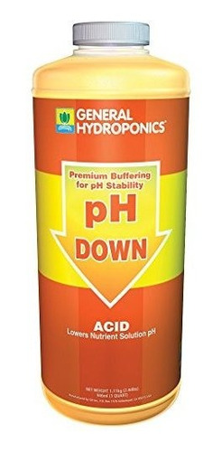 Fertilizante - General Hydroponics Ph Down Qt. - Acid