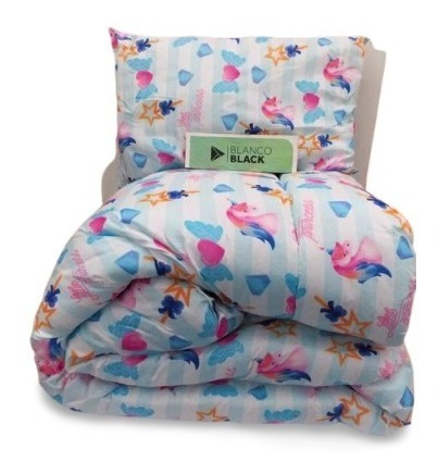 Imagen 3 de 5 de Acolchado Blanco Black Soft 1 1/2 Estampado