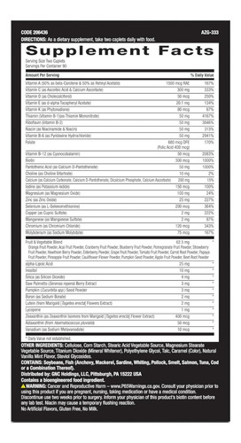 Multivitamínico Mega Men Gnc 180 Comprimidos