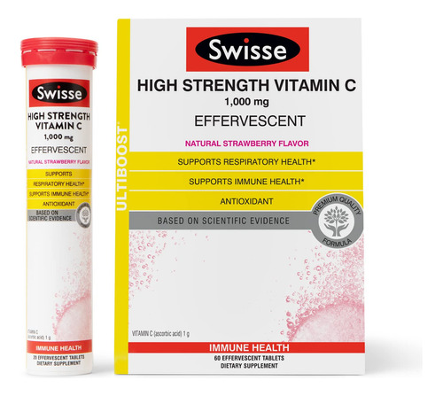 Swisse Vitamina C Efervescente De 1000 Mg De Vitamina C Solu