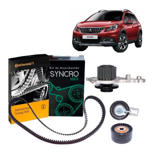 Kit Distribucion + Bomba Para Peugeot 2008 1.6 Dv6td 2014-20