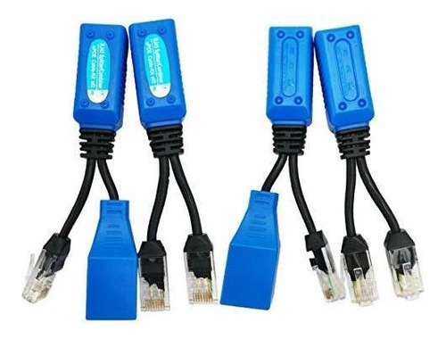 2 Pares Rj45 Ethernet Cable Combiner Splitter Sharing Kit Pa