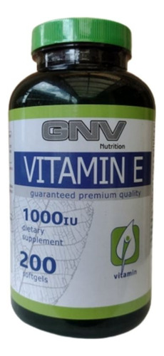 Vitamina E Gnv Por 200 Capsulas - Unidad a $450