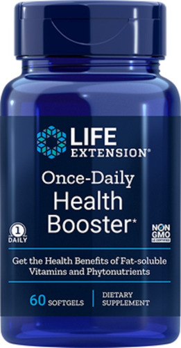 Once Daily Health Booster Life Extension 60 Softgels Sabor Sem sabor