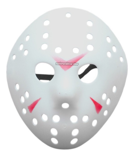 Pack 6 Mascaras Jason Voorhees Viernes 13 Halloween Disfraz Color Blanco Hockey