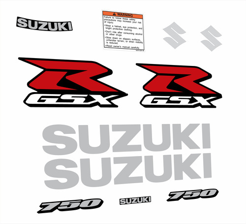 Calcos Suzuki Gsxr 750 K7 K8 Año 07/08 Colores