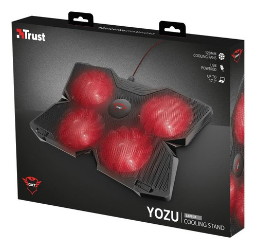 Base Cooler Para Notebook Trust Gxt 278 Yozu, 4 Fans, Usb