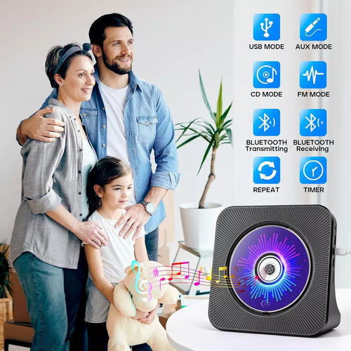 Reproductor De Cd Portátil Con Mando A Distancia Cd Player