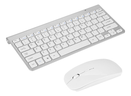 Kit De Mouse E Teclado Keyboard Slim De 2,4 Ghz Para Desktop