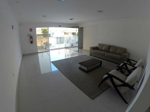 Apartamento Mobiliado E Planejado Com Vista Do Mar Com 3 Dormitórios À Venda, 94 M² Por R$ 550.000 - Mirim - Praia Grande/sp - Ap3544
