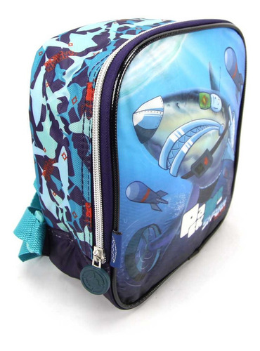 Imagem 6 de 9 de Mochilete Shark Cyborg Com Lancheira E Estojo Pacific 997l01