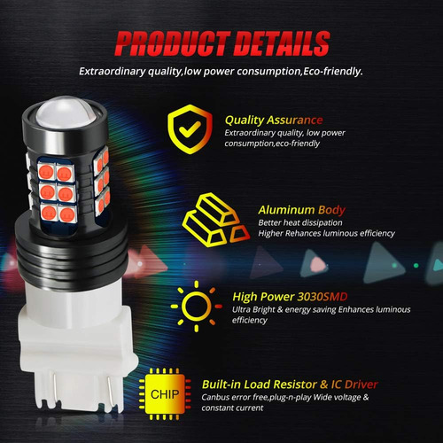 Bombillas Led Superbrillantes T25 3457k 6000k Xenón Blanco