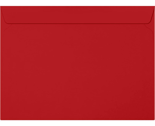 Luxpaper 9 X 12 Sobres Tipo Folleto | Rojo Rubí | 80 Libras.
