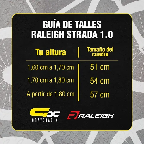 Bicicleta Ruta Raleigh Strada 1.0 Aluminio. En Gravedadx