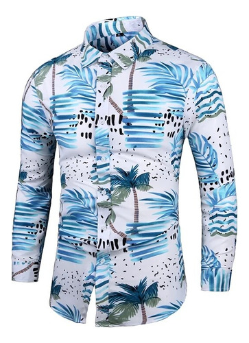 Camisa Casual De Manga Larga Para Hombre, Blusa De Fiesta Pa