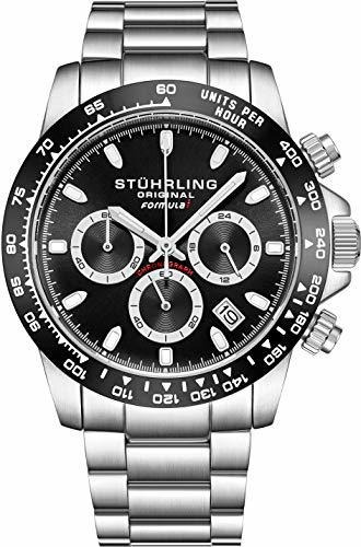 Stuhrling Original Para Hombre Sport Reloj Cronógrafo Acero 