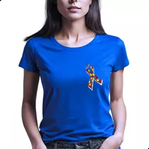 Comprar Blusa Azul Camiseta Unissex Campanha Autismo Logo Tea Oferta