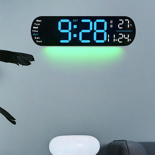 Reloj Despertador Digital, Calendario, Reloj De Azul