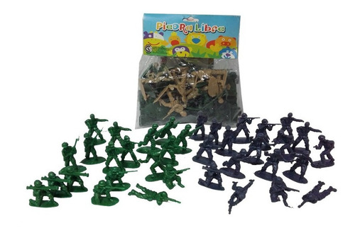 Soldados Soldaditos De Guerra En Bolsa 36 Piezas 4,5 Cm