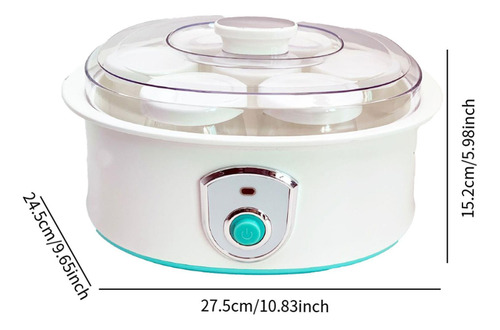 Fabricante De Iogurte Com Timer Aço Inoxidável Portátil