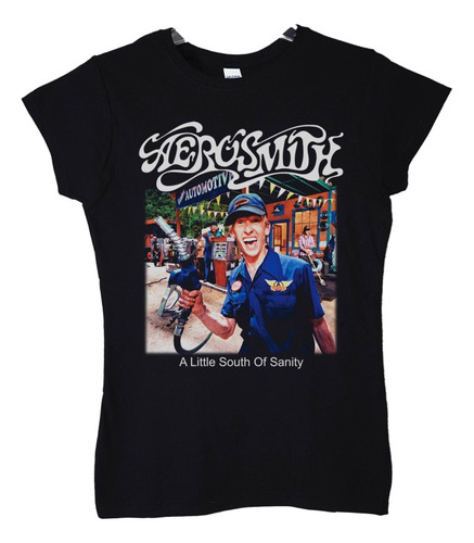 Polera Mujer Aerosmith A Little South Of Sannity Rock Abomin