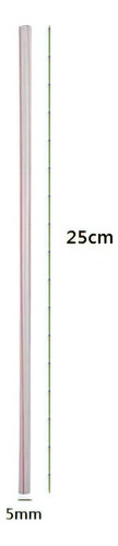 Canudo Plástico Grande 25cm P/ Garrafa C/3000 Cor Branco