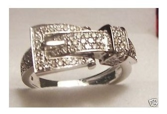 Anel Ouro Branco Ou Amarelo Com Brilhantes De 1 Ponto!s!!!