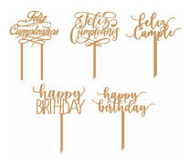 Toppers Para Tortas 7 Unidades (cake Toppers)