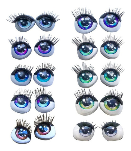 Muñeca Con Forma De Ojos Y Pestañas De Muñeca, Ojos En 3d, C