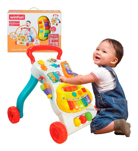 Imagen 4 de 7 de Caminador De Arrastre Caminador Luz Sonido Scarlet Kids