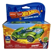 Comprar Conjunto Blocos De Montar Mega Construx Hw40 Verde - Carro Carrinho E Mini Boneco Piloto - Hot Wheels - 90 Peças - Building Set - Mattel Brinquedos