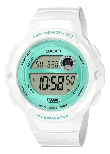Reloj Casio Lws-1200h-7a3v Deportivo Con Cronómetro Y Alarma