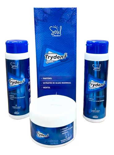 Shampoo Condicionador E Mascara Kit 3 Soul Cheirinho Trydent