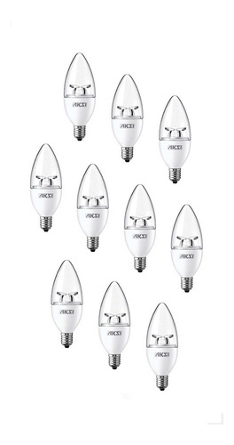 Foco Led Aksi Vela 4w E12 25w Luz Blanca 6500k E12 - Pack10