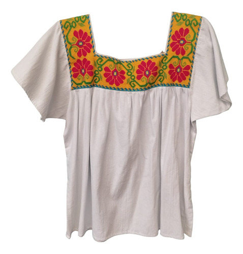 Huipil Chicontepec Veracruz Blusa Manta Bordado
