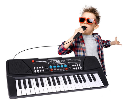 Teclado De Piano Mejorado Para Niños, 37 Teclas Con