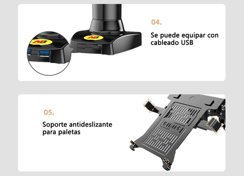 Soporte Base De Brazo Ergonómico Monitor Laptop North Bayou