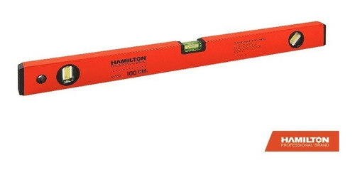 Imagen 1 de 5 de Nivel De Mano De Aluminio 1mts Imantado Hamilton Ns1000