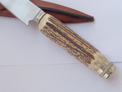 Cuchillo Smiedden Hoja 16cm Inoxidable Ciervo-alpaca Un Lujo