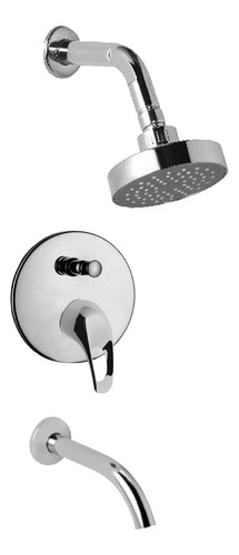 Grifería Ducha Embutir Con Transferencia Fusión Link Hydros