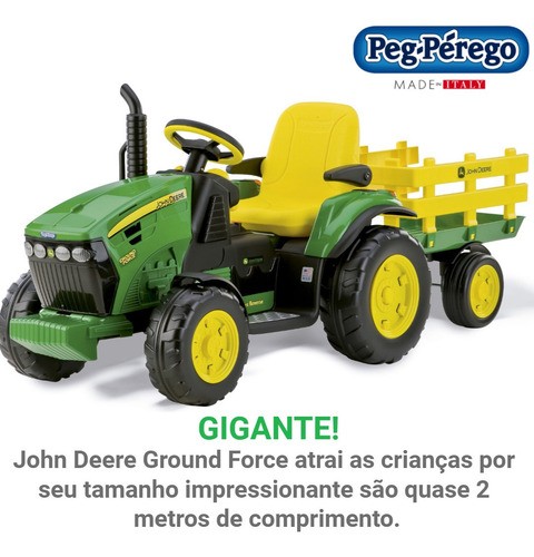 Mini Trator Infantil Elétrico John Deere Infantil Peg Perego