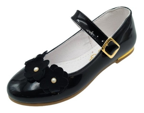 Zapato Balerina Casual Moda Niña Chabelo 82301-1-b Negro