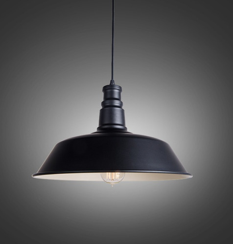 Lampara Vintage Colgante Negra