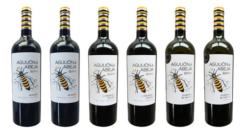 Combo Vinos Aguijón De Abeja Reina Caja X 6 X 750ml.