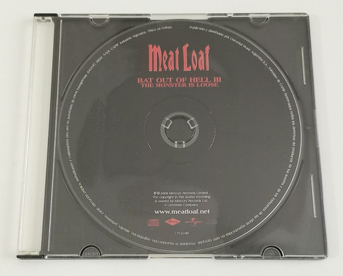 Cd Meat Loaf - Bat Out Hell Iii The Monster Is Loose - Zwt