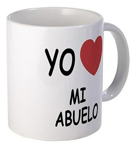 Taza Cerámica Demonio Abuelo - 15 Oz.  Yo Amo Mi Abuelo 