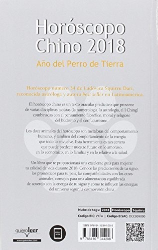 Libro : Horoscopo Chino 2018 Año Del Perro De Tierra...