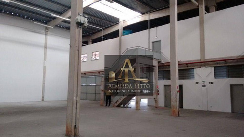 Excelente Galpão Para Locação Em Condomínio Logístico Com 1.298,83 M² Em Barueri/sp - Confira! - Ga0400